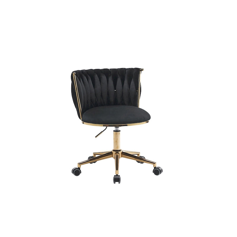 Ergonomic Office Chair with Woven Backrest, Adjustable Height and 360-Degree Swivel