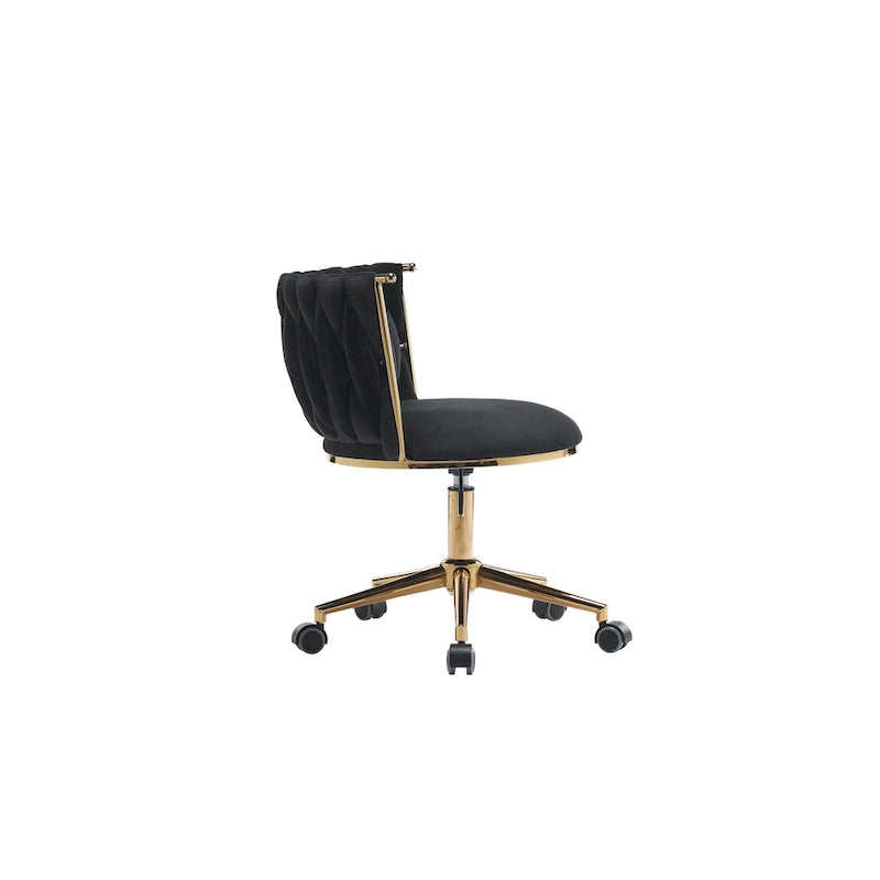 Ergonomic Office Chair with Woven Backrest, Adjustable Height and 360-Degree Swivel