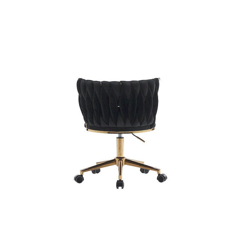 Ergonomic Office Chair with Woven Backrest, Adjustable Height and 360-Degree Swivel