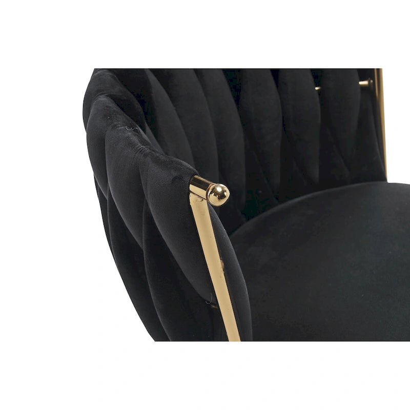 Ergonomic Office Chair with Woven Backrest, Adjustable Height and 360-Degree Swivel