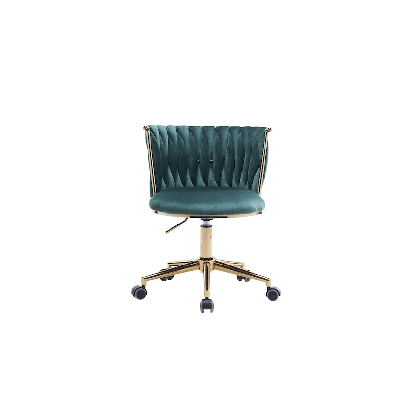 Ergonomic Office Chair with Woven Backrest, Adjustable Height and 360-Degree Swivel
