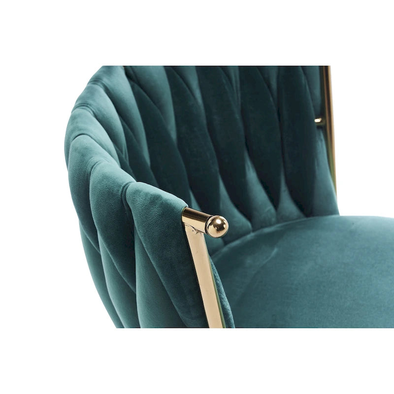 Ergonomic Office Chair with Woven Backrest, Adjustable Height and 360-Degree Swivel