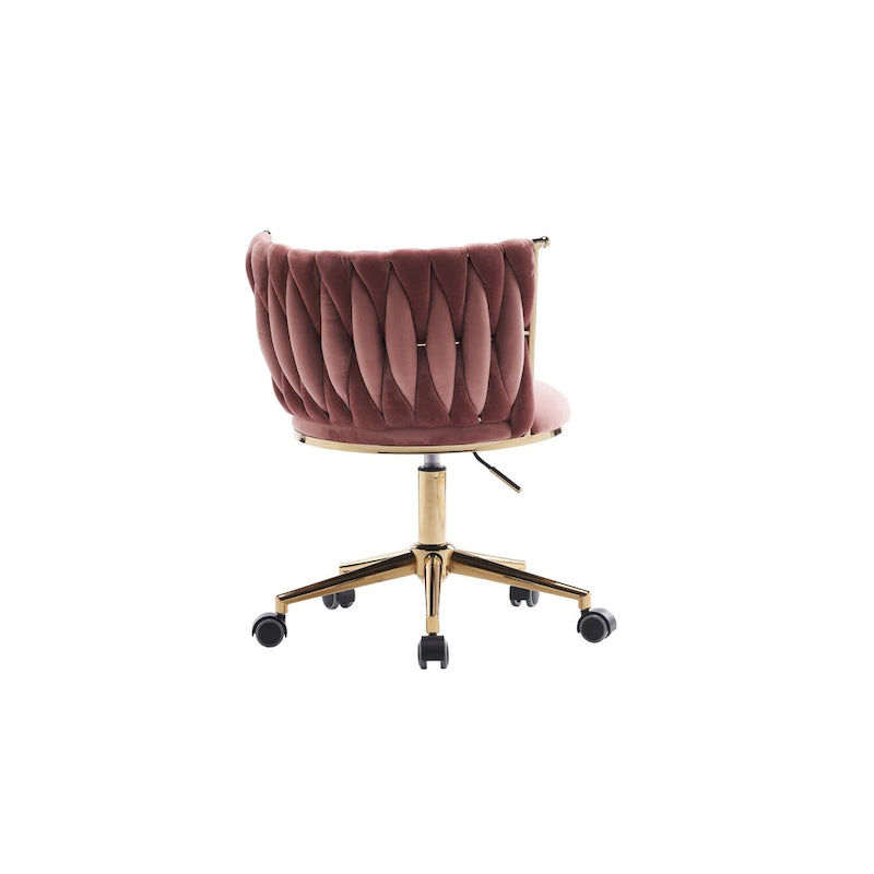 Ergonomic Office Chair with Woven Backrest, Adjustable Height and 360-Degree Swivel
