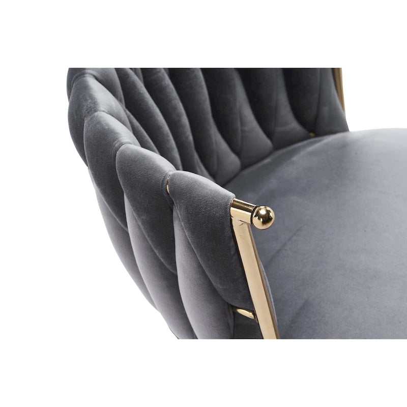 Ergonomic Office Chair with Woven Backrest, Adjustable Height and 360-Degree Swivel