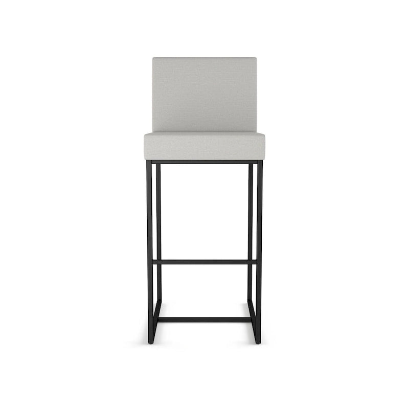 Metal Frame Counter and Bar Stool with Upholstered Seat and Backrest