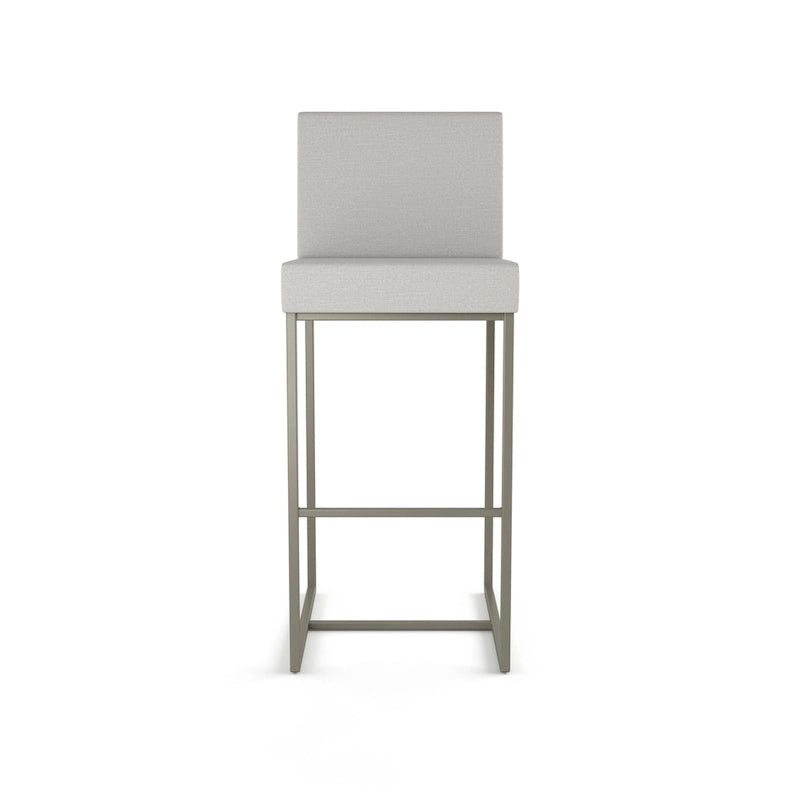 Metal Frame Counter and Bar Stool with Upholstered Seat and Backrest