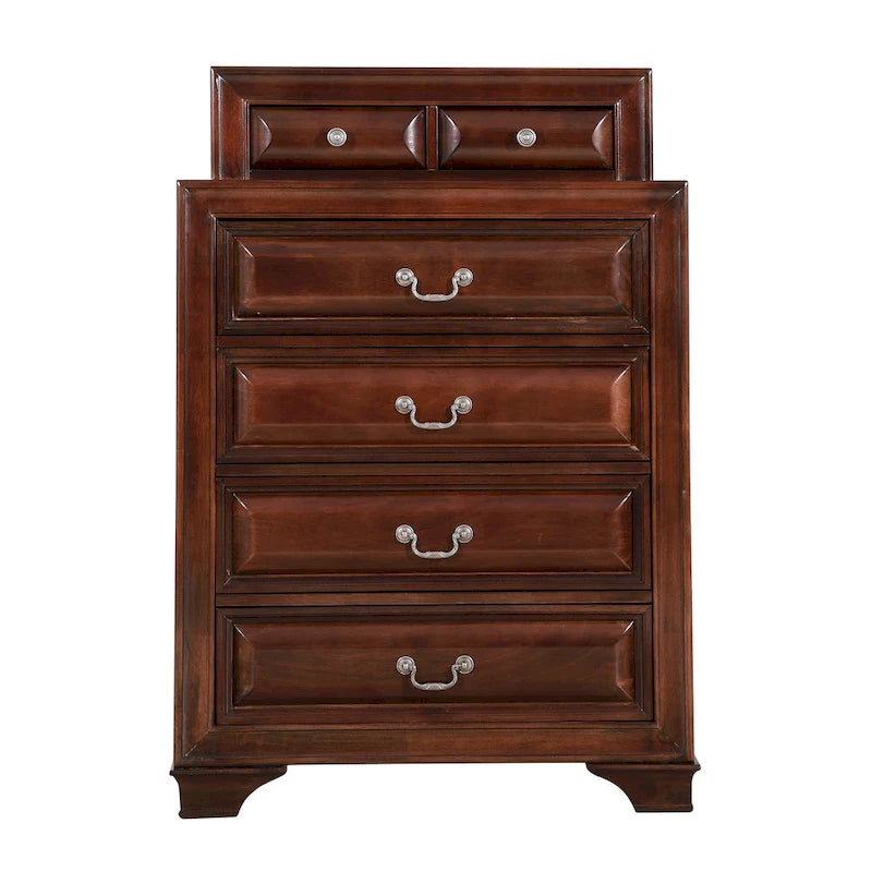6-Drawer Chest Dresser with English Dovetail Construction, Fully Assembled
