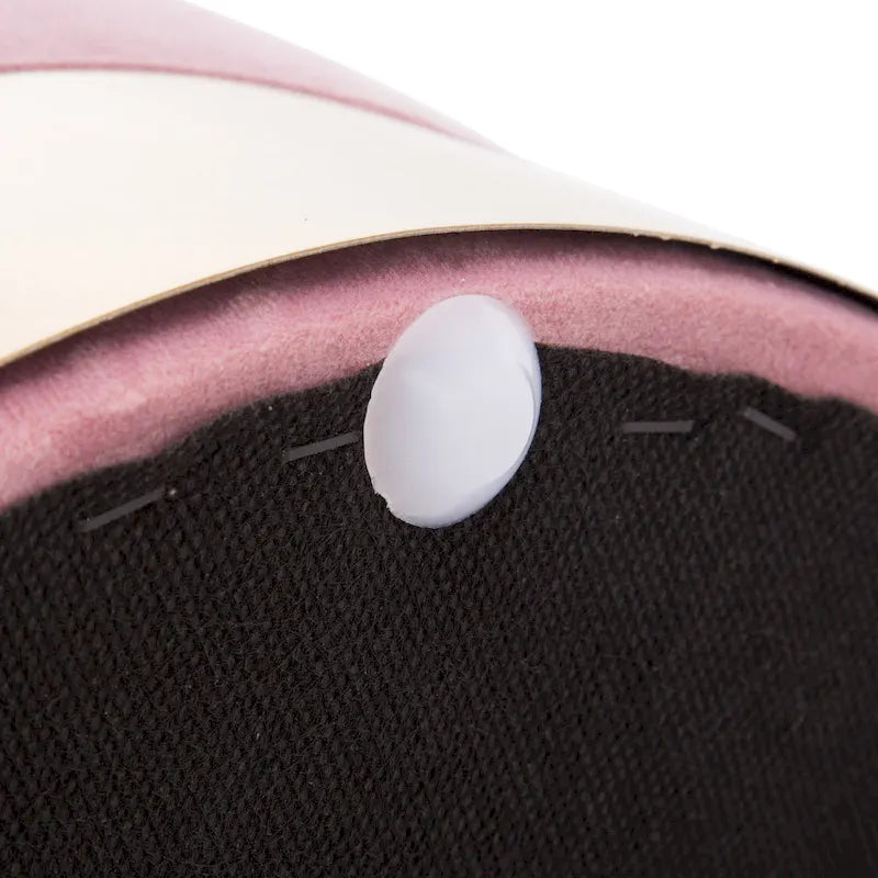 Small Round Velvet Ottoman Upholstered Foot Stool