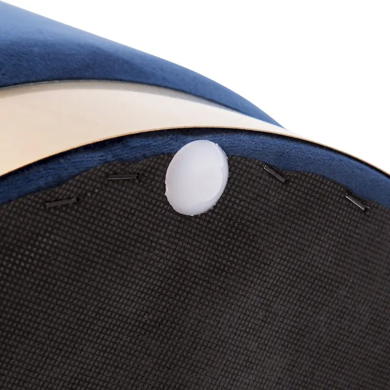 Small Round Velvet Ottoman Upholstered Foot Stool
