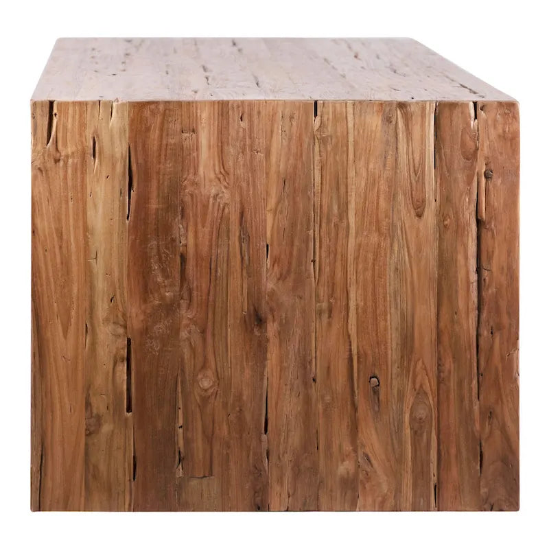 78-Inch Rectangular Reclaimed Teak Wood Dining Table