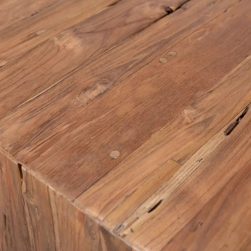 78-Inch Rectangular Reclaimed Teak Wood Dining Table