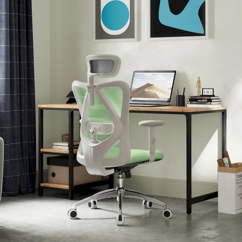 Ergonomic High-Back Mesh Office Chair with Adjustable Lumbar Support and Headrest