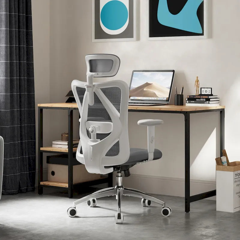Ergonomic High-Back Mesh Office Chair with Adjustable Lumbar Support and Headrest