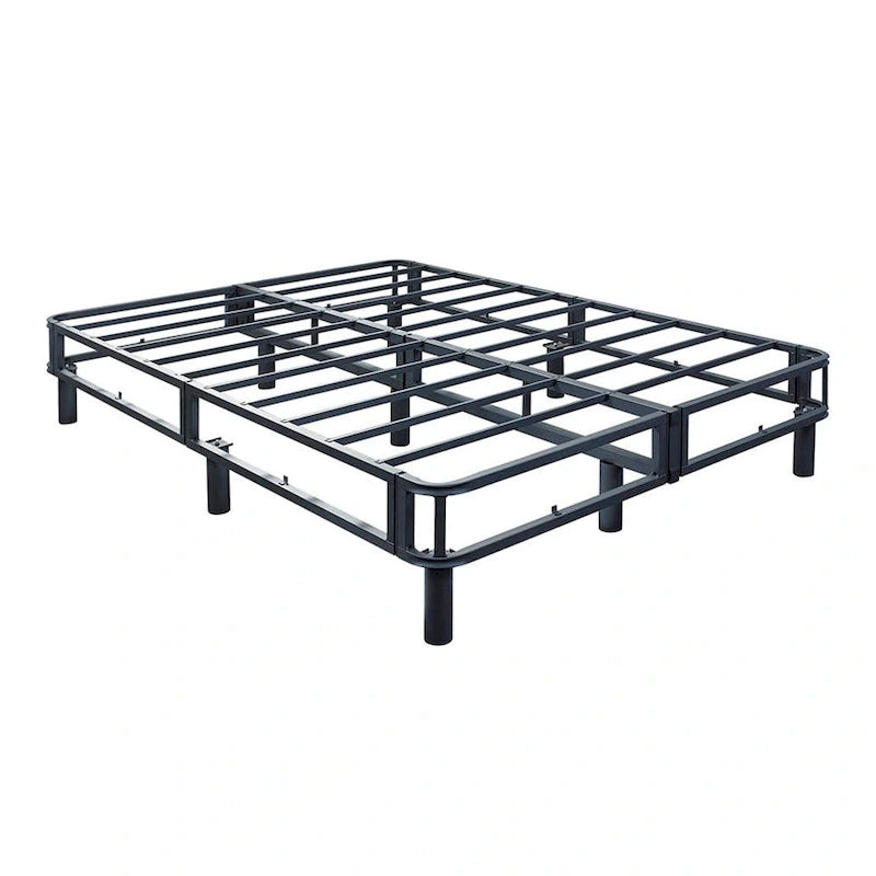 Full Size Platform Bed Base with Upholstered Frame and Removable Legs