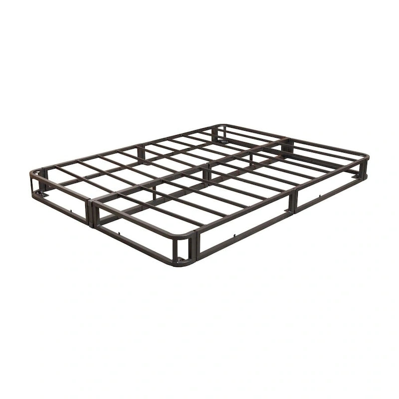 Full Size Platform Bed Base with Upholstered Frame and Removable Legs