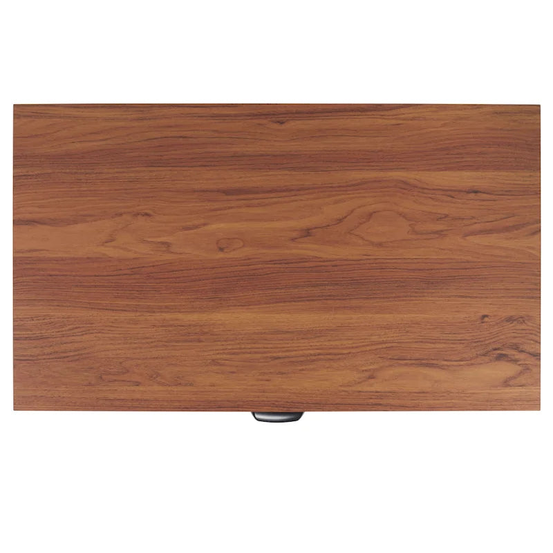 3-Drawer Chest with Rattan Mesh Front and Metal Pulls