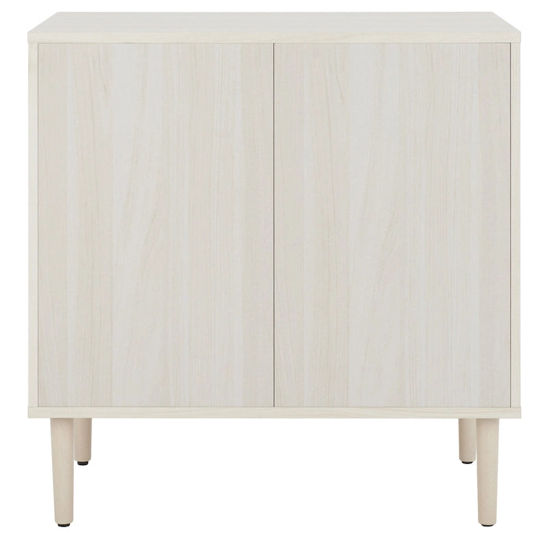 3-Drawer Chest with Rattan Mesh Front and Metal Pulls