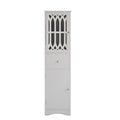 Tall Bathroom Storage Cabinet with Drawer, Doors and Anti-Tip Hardware