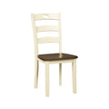Signature Design by Ashley Woodanville Ivory and Brown Dining Chairs (Set of 2)