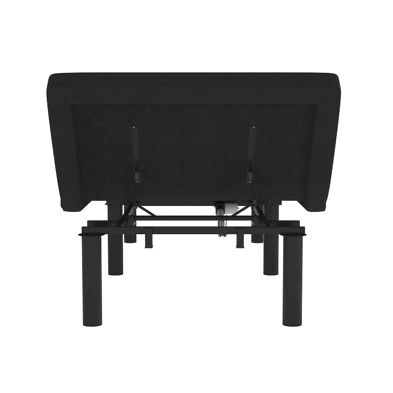 Upholstered Adjustable Bed Base with Wireless Remote and Anti-Skid Fabric