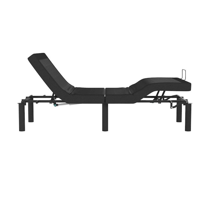 Upholstered Adjustable Bed Base with Wireless Remote and Anti-Skid Fabric