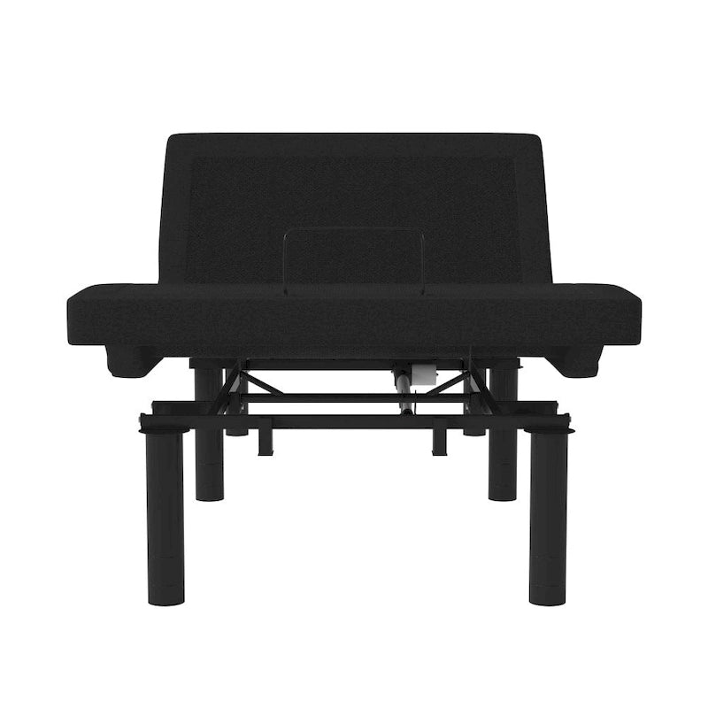 Upholstered Adjustable Bed Base with Wireless Remote and Anti-Skid Fabric
