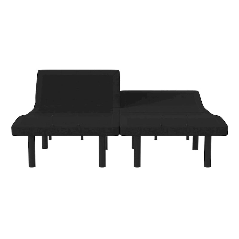 Upholstered Adjustable Bed Base with Wireless Remote and Anti-Skid Fabric