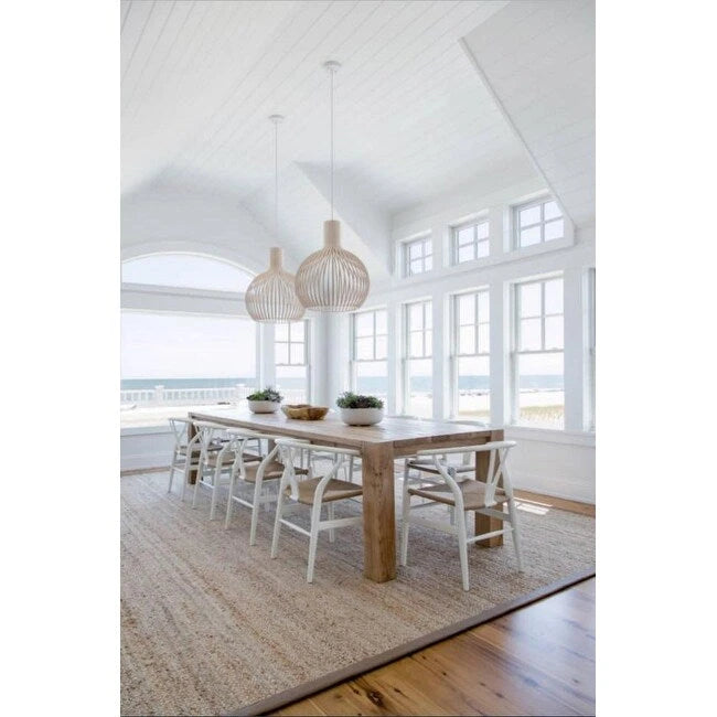 Modern Dining Chair with Woven Paper cord Seat, Solid Wooden Farmhouse Y Back Elbow Side Chair