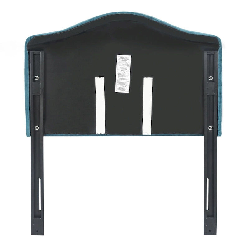 Camelback Tufted Fabric Upholstered Headboard for Twin Bed