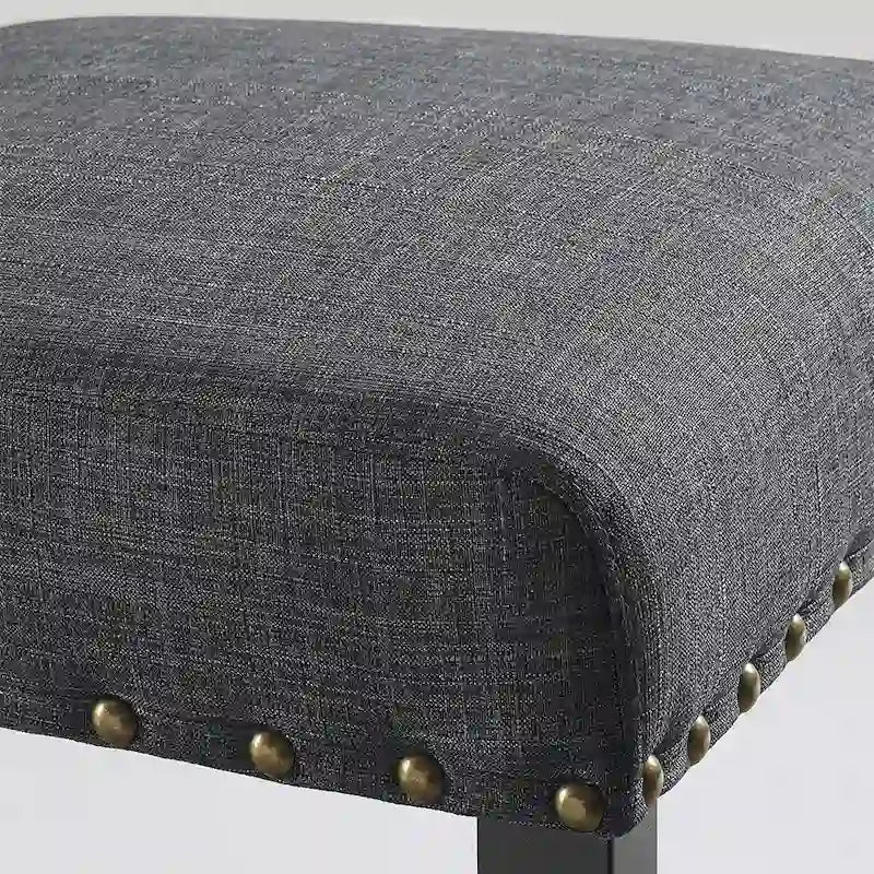 Fabric Dining Chairs with Nailhead Trim,Set of 2