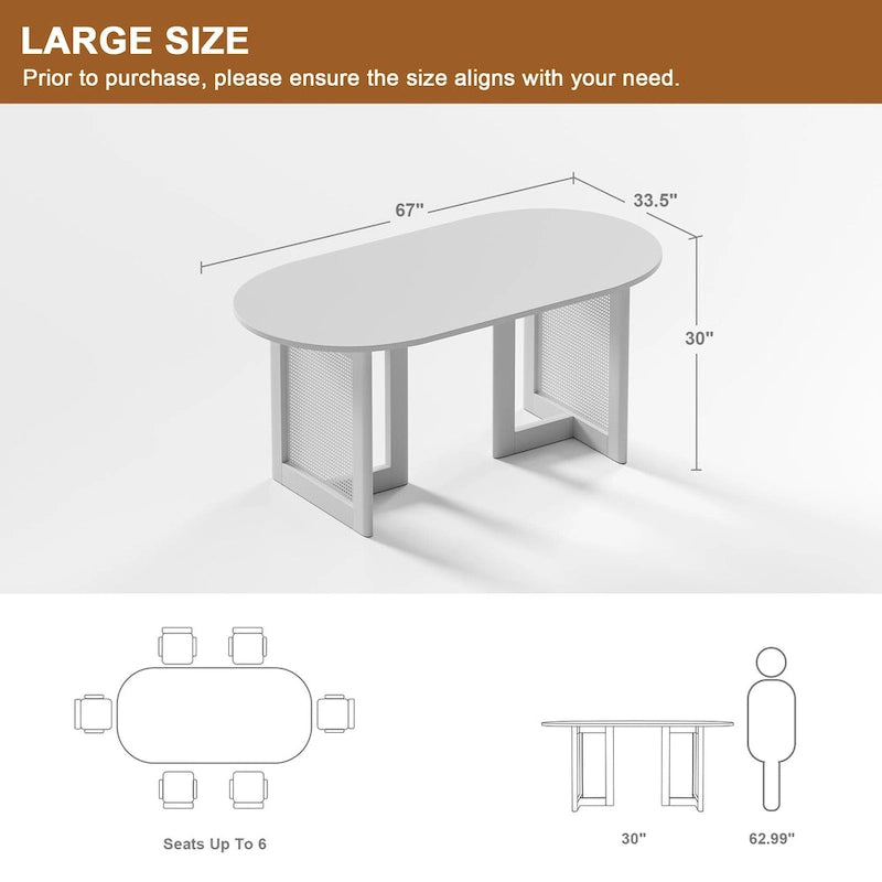 Oak Wood Double Pedestal Dining Table, Seats 4 to 6