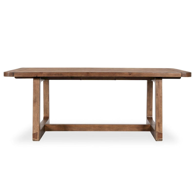 Extendable Solid Pine Wood Dining Table, Seats 6 to 10