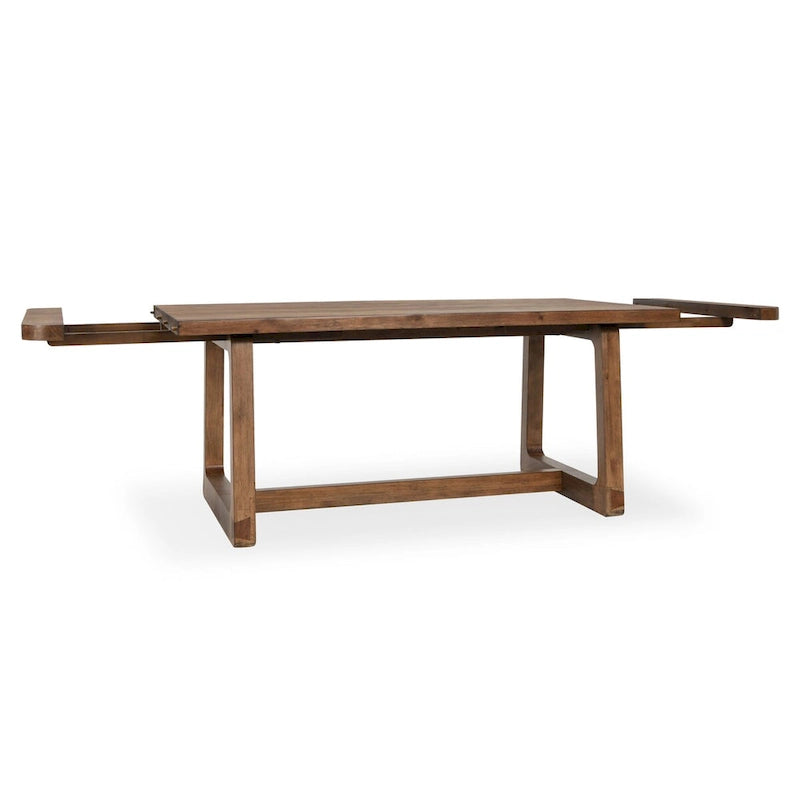 Extendable Solid Pine Wood Dining Table, Seats 6 to 10
