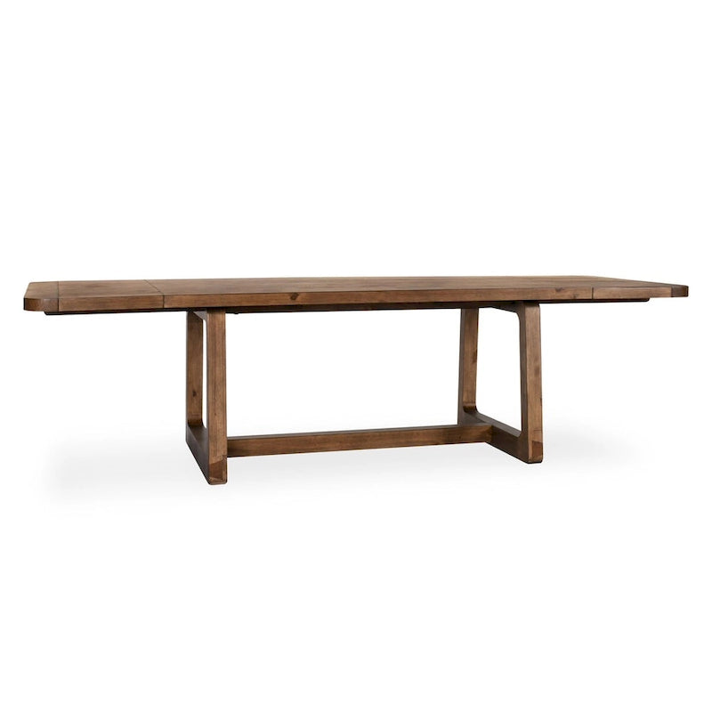 Extendable Solid Pine Wood Dining Table, Seats 6 to 10