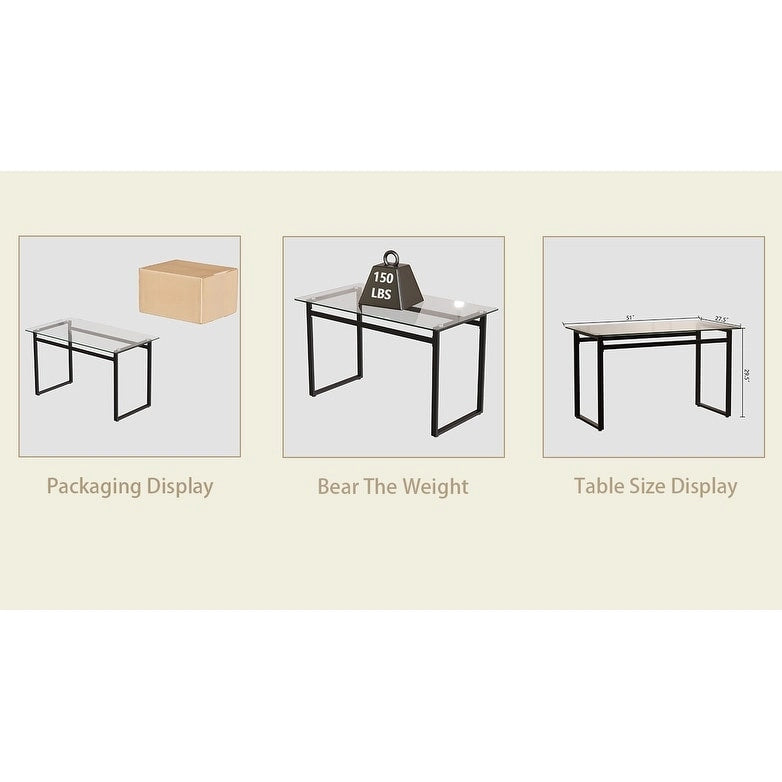 Rectangular Glass Dining Table