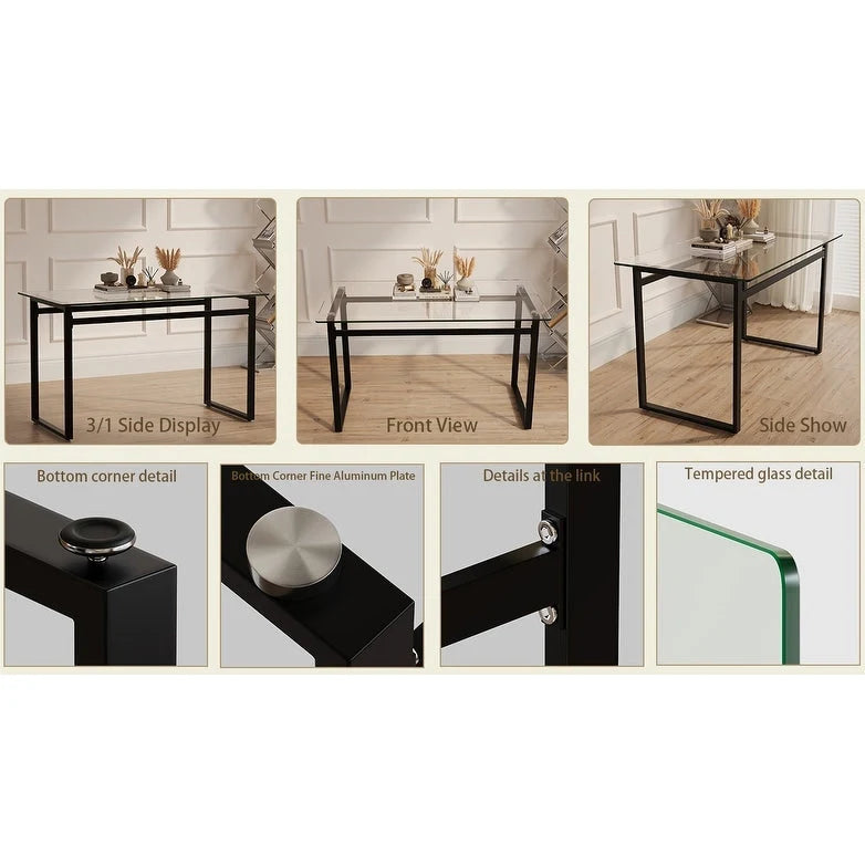 Rectangular Glass Dining Table