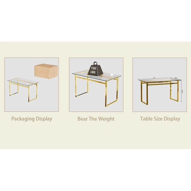 Rectangular Glass Dining Table